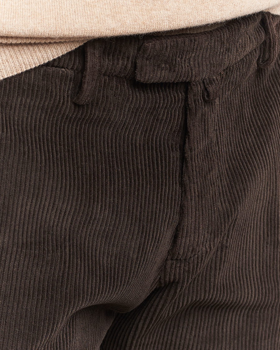 Briglia 1949 Slim Fit Corduroy Trousers Dark Brown