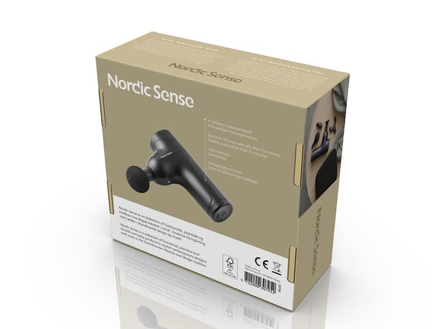 Nordic Sense Mini massagepistol Sort