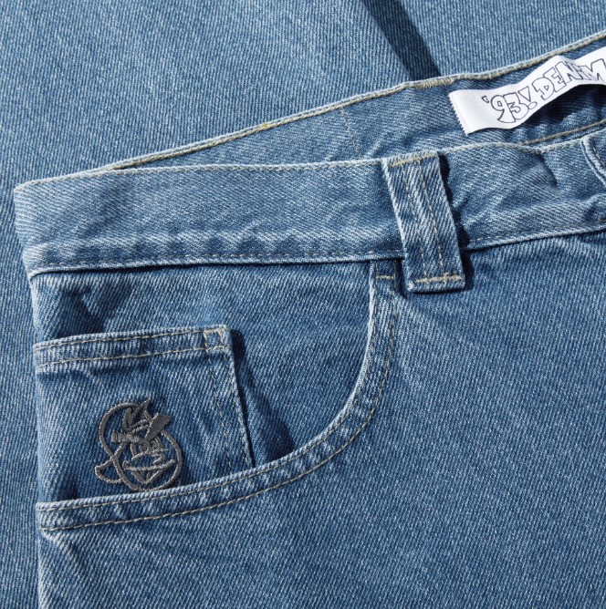 Polar Skate Co 93! Denim Pitch Black