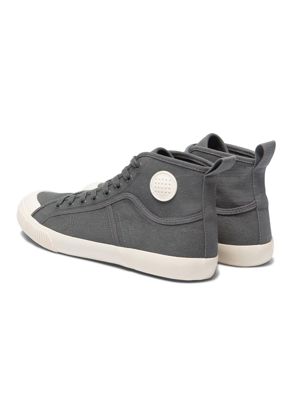Tennis Homme En Toile Montante Coton Biologique Gris
