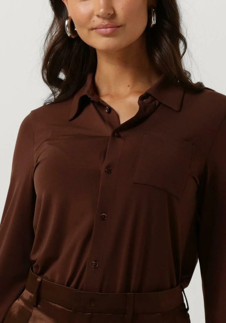 VANILIA bruine vanilia blouse escape uni shirt