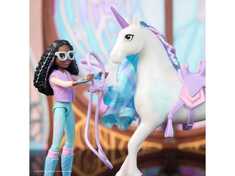 Spinmaster Unicorn Academy Layla Doll & Glacier Unicorn Puppe Layla und Einhorn Glacier für Kinder