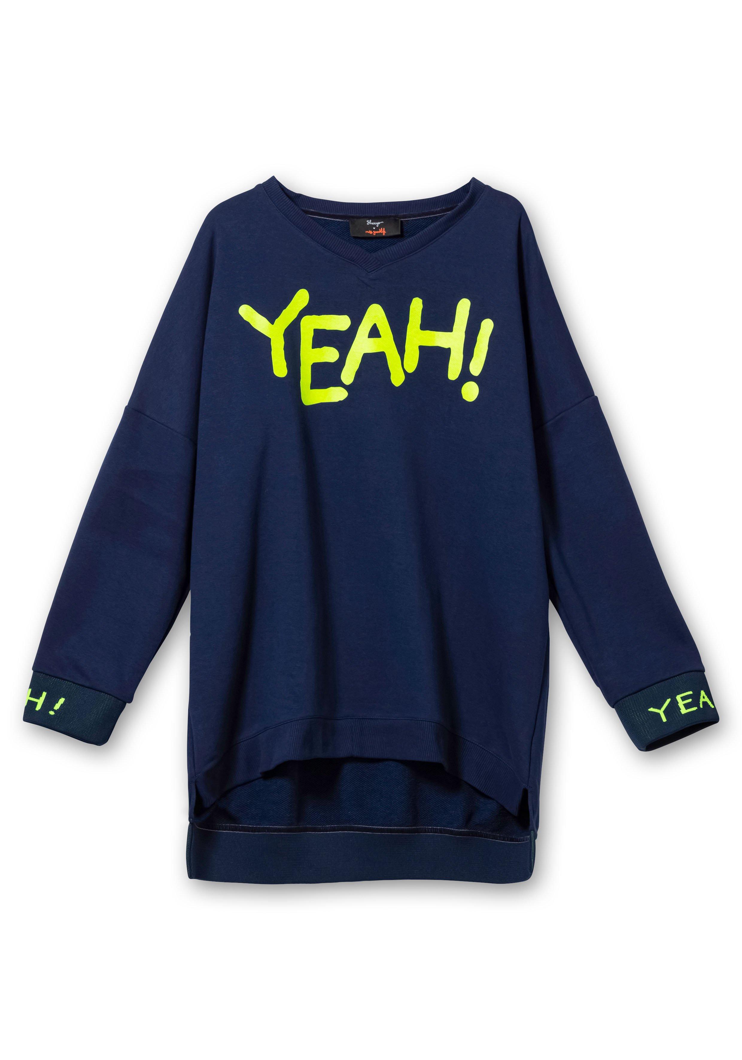 Oversize-Sweatshirt mit Statement-Frontdruck