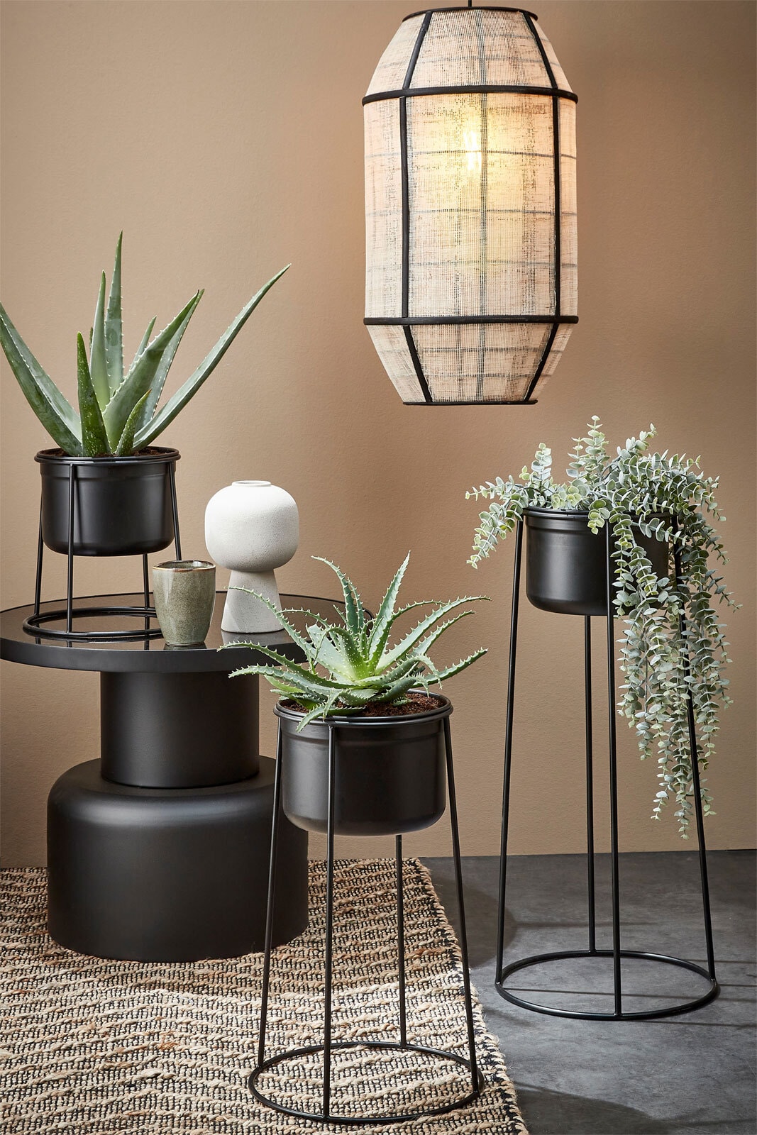 MICA DECORATIONS Pendelleuchte PELLA offwhite