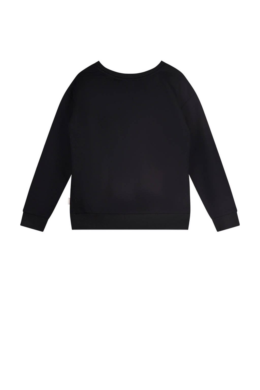 Moodstreet sweater Sky met printopdruk zwart