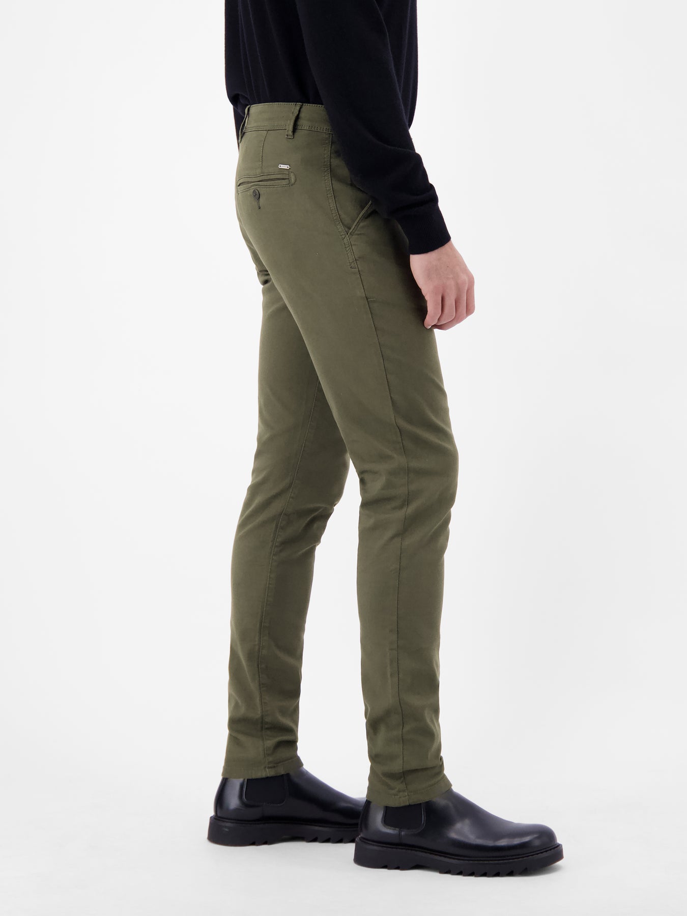 Chino mit Microstruktur, SLIM FIT