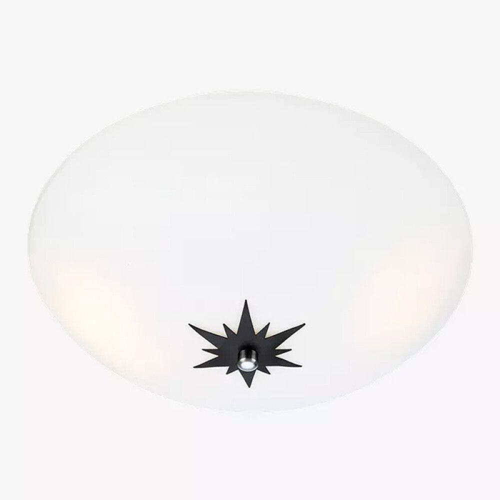 PLAFOND MARKSLÖJD ROSE 35CM HVIT/SVART