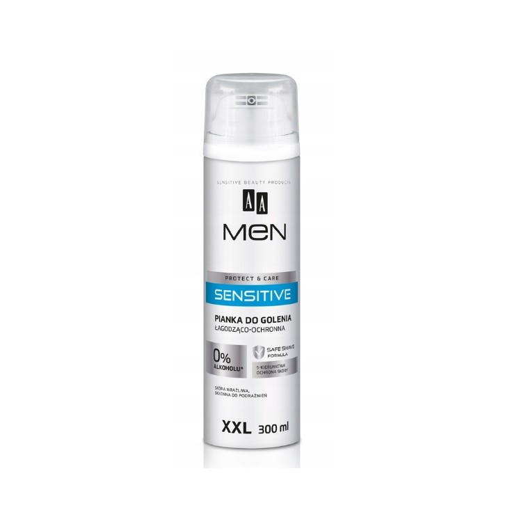 AA Men Sensitive Beruhigender und schützender Rasierschaum 300 ml