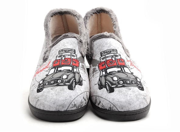 Plumaflex roal chaussons homme r12228 gris