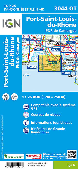 IGN - TOP25 3044OT PORT-SAINT-LOUIS-DU-RHONE IGN