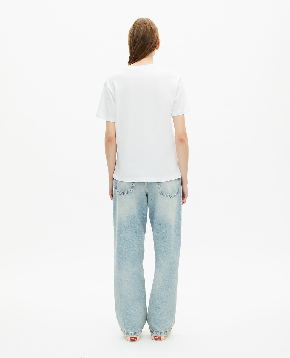 THE KOOPLES<br>Camiseta de manga curta com logotipo bordado tom sobre tom