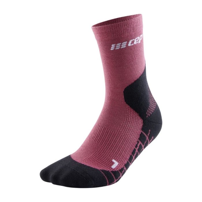CEP Dame Strømper Light Merino Hiking Socks Mid-Cut Rød