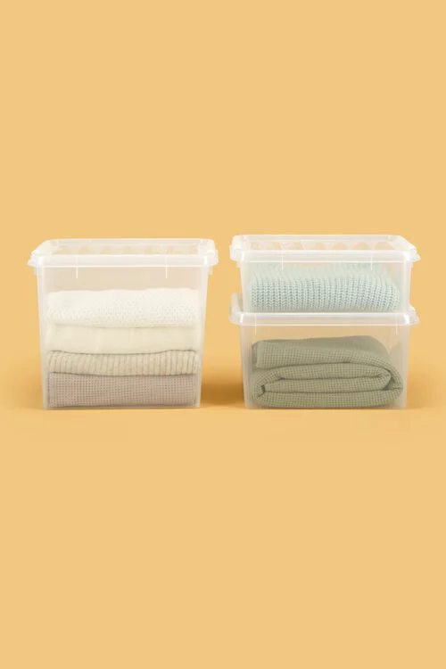 boîte de rangement 52L London transparent 50x39x41