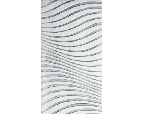 Cutout Wave tapijt, zilver, 80x150 cm