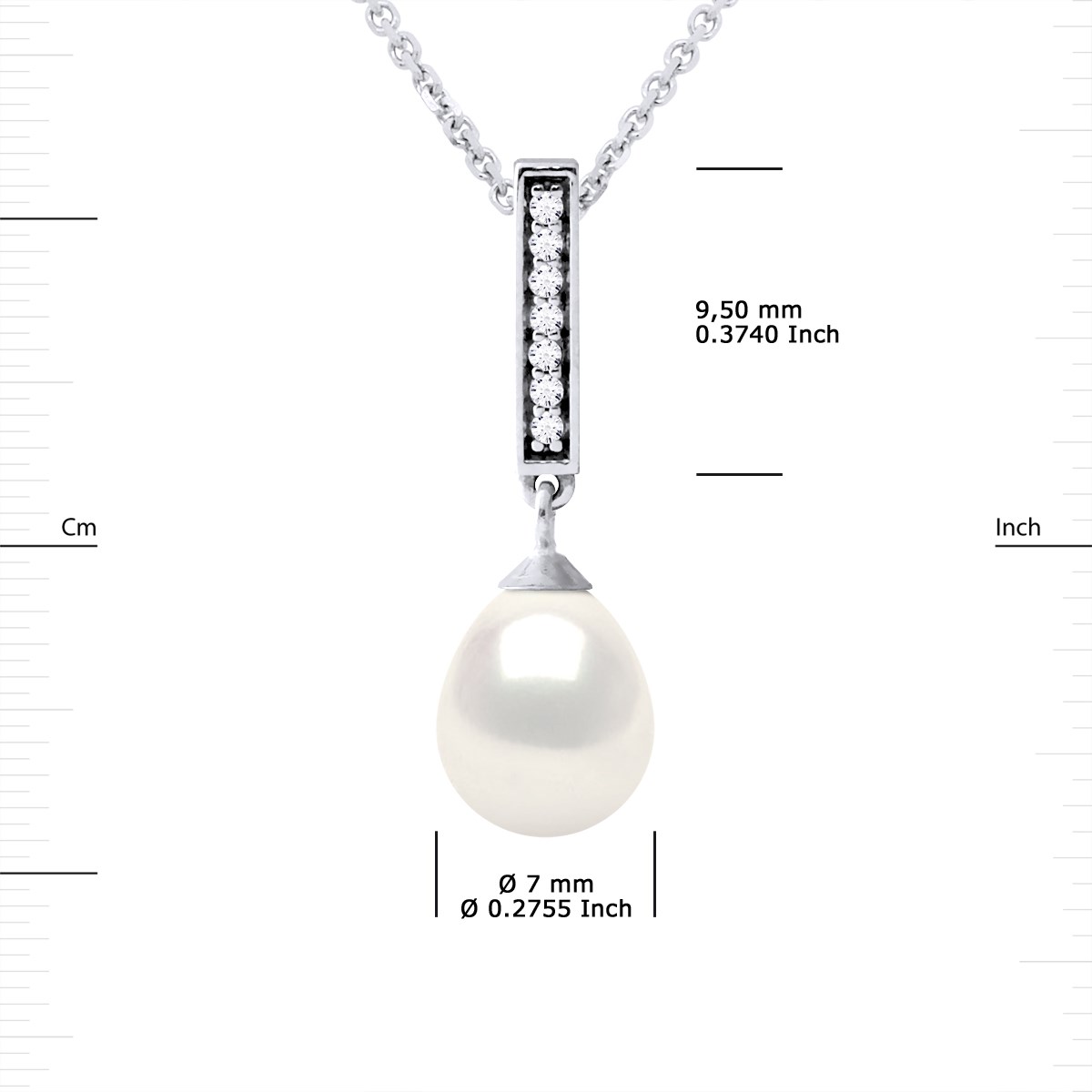 Collier Rang de Perles d'Eau Douce Blanches 5-6 mm Fermoir Argent 925