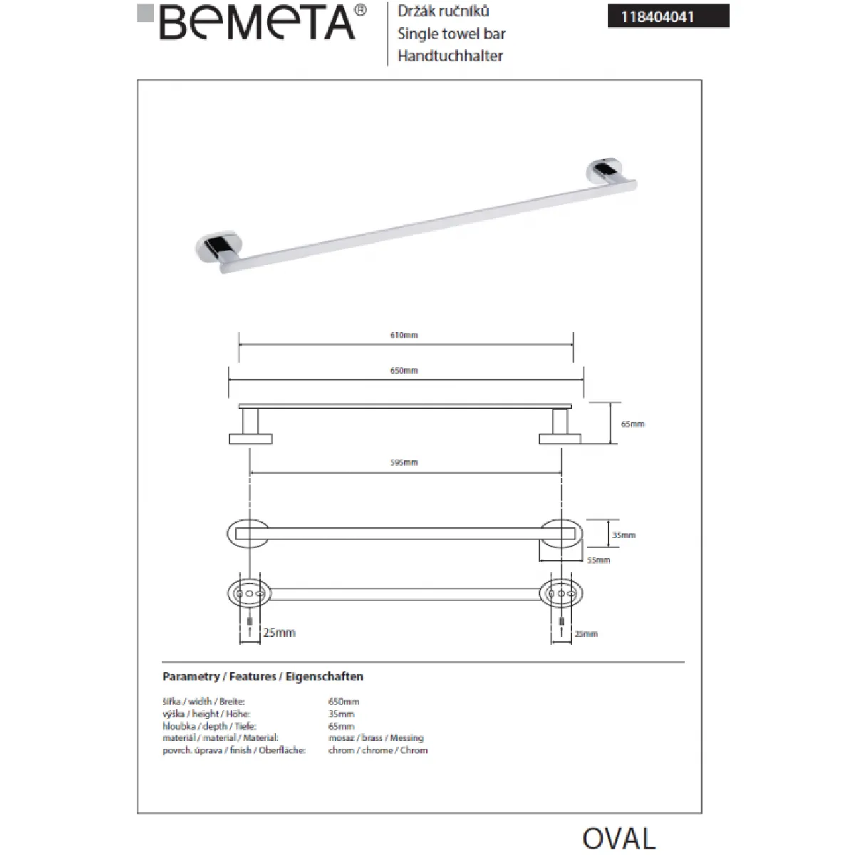 Bemeta - Maison De La Tendance BEMETA OVAL