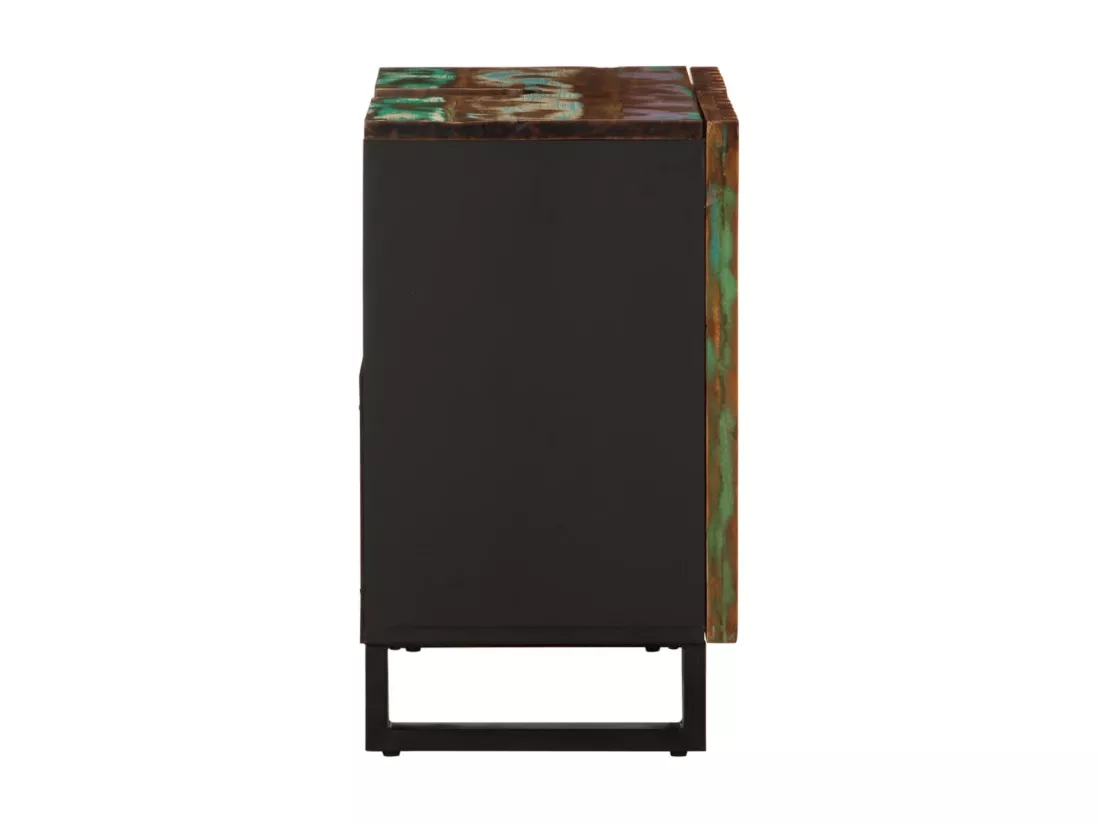 Armoire lavabo de salle de bain 62x34x58cm bois massif d'acacia