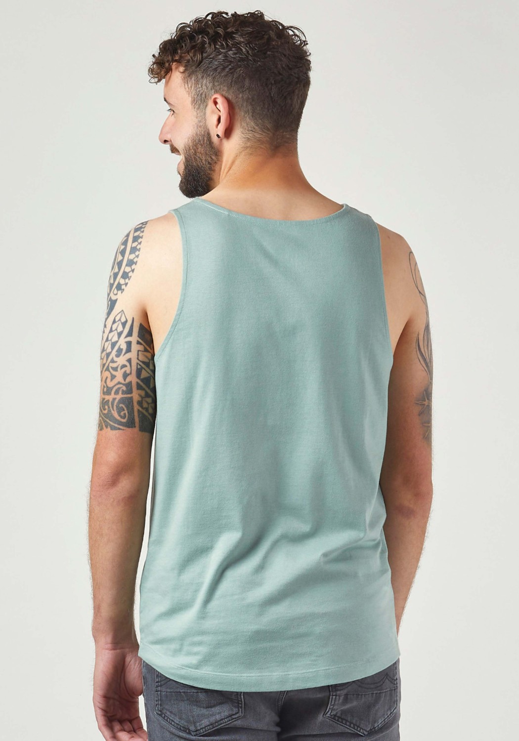 WE ARE ZRCL Herren Tank-Top Basic Light Green