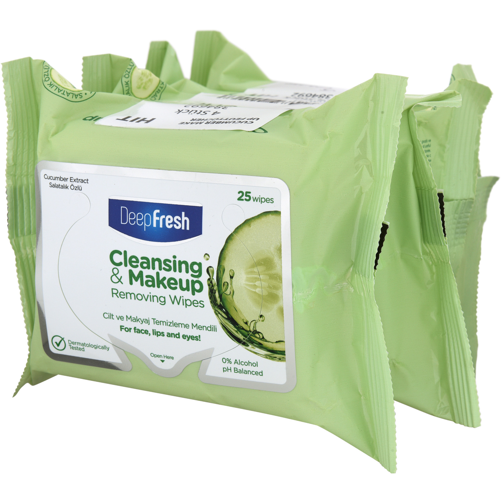 Deep Fresh Wipes Gurke 25 Stk, 4er