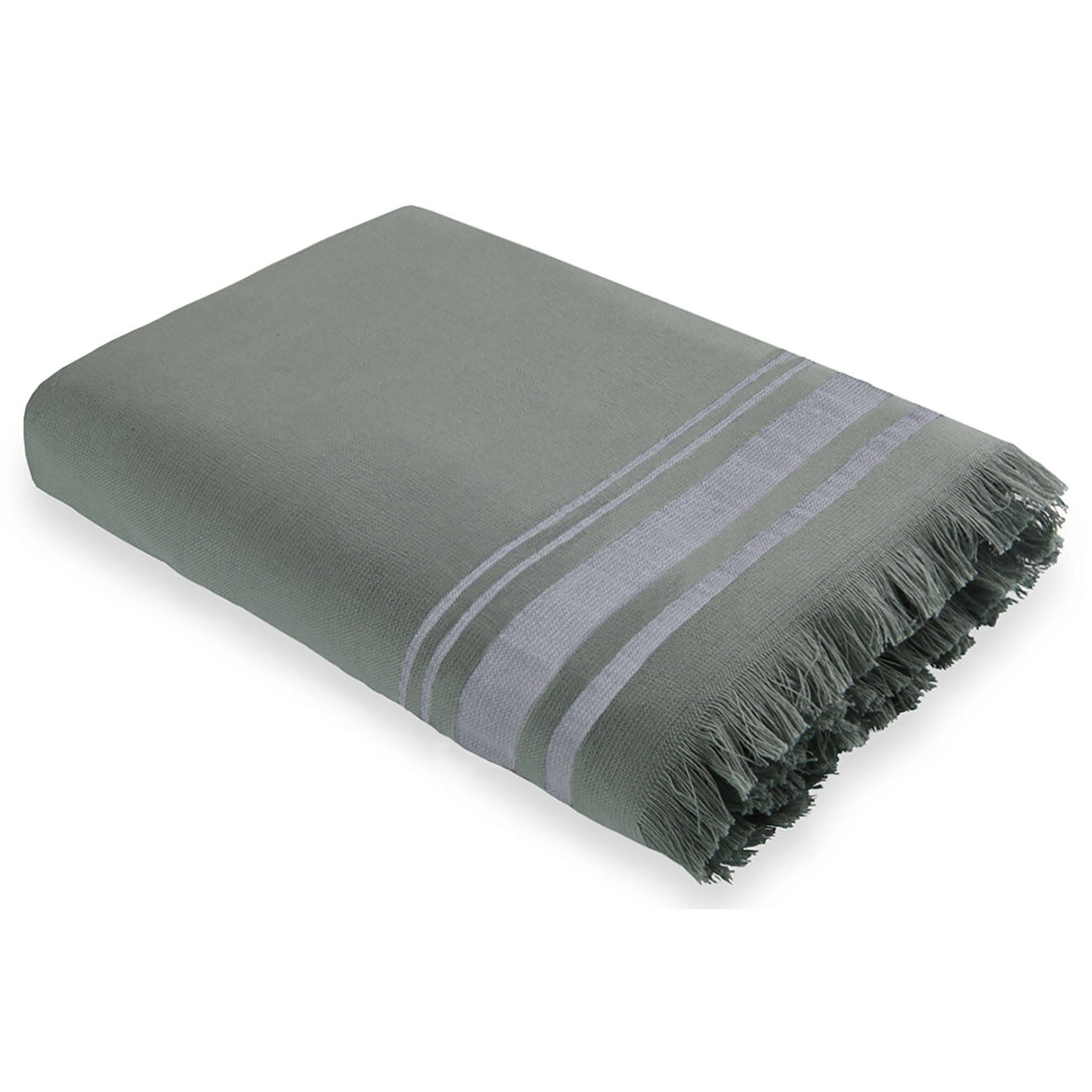 Febronie Fouta éponge Faro vert  - 100x180 cm