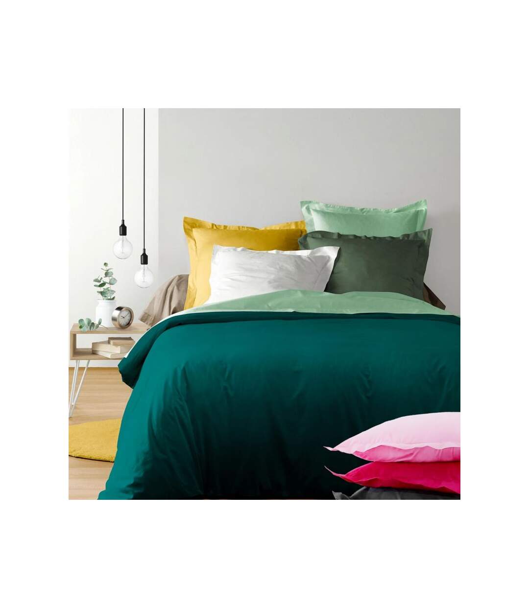 Drap Housse Jersy 160x200cm Rose Dragée