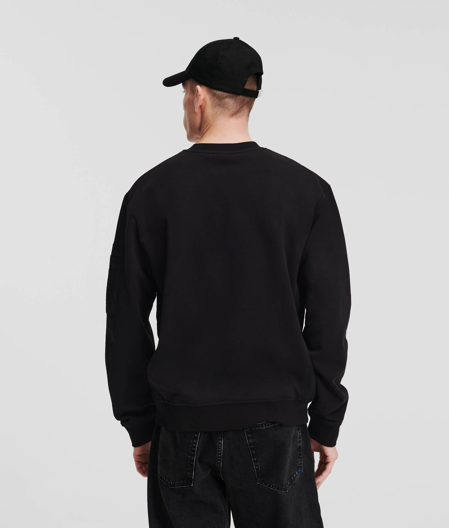 SWEAT-SHIRT KLJ EN MATIÈRES MÉLANGÉES
