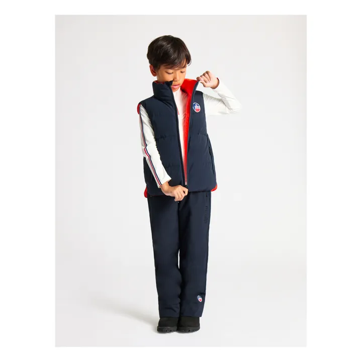 Fusalp Veste Sans Manches Venus | Bleu marine - Rouge