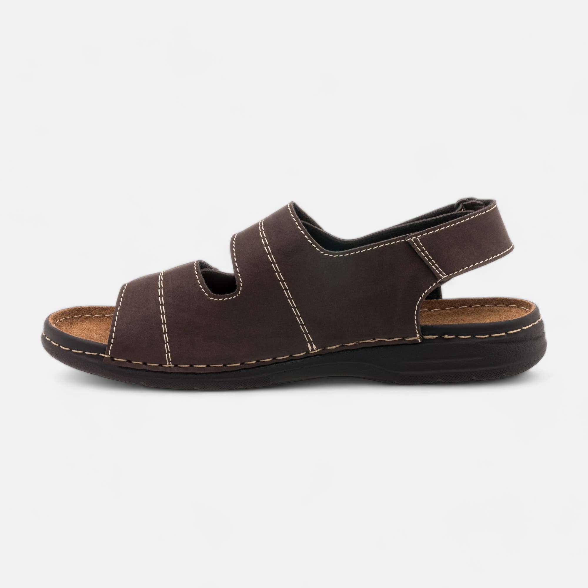 Nu-pieds confort Homme marron