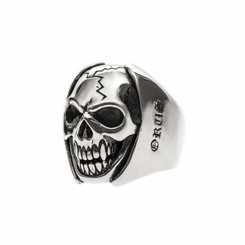 Bague Homme Tête De Mort Argent Big Skull