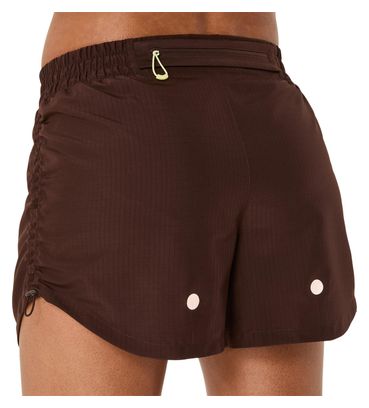 Short Asics Nagino Run Marron Femme