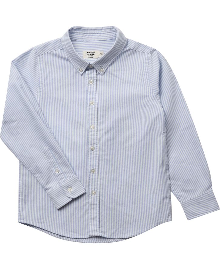 Magasin du Nord Collection Teis oxford shirt - GOTS Light blue stripe