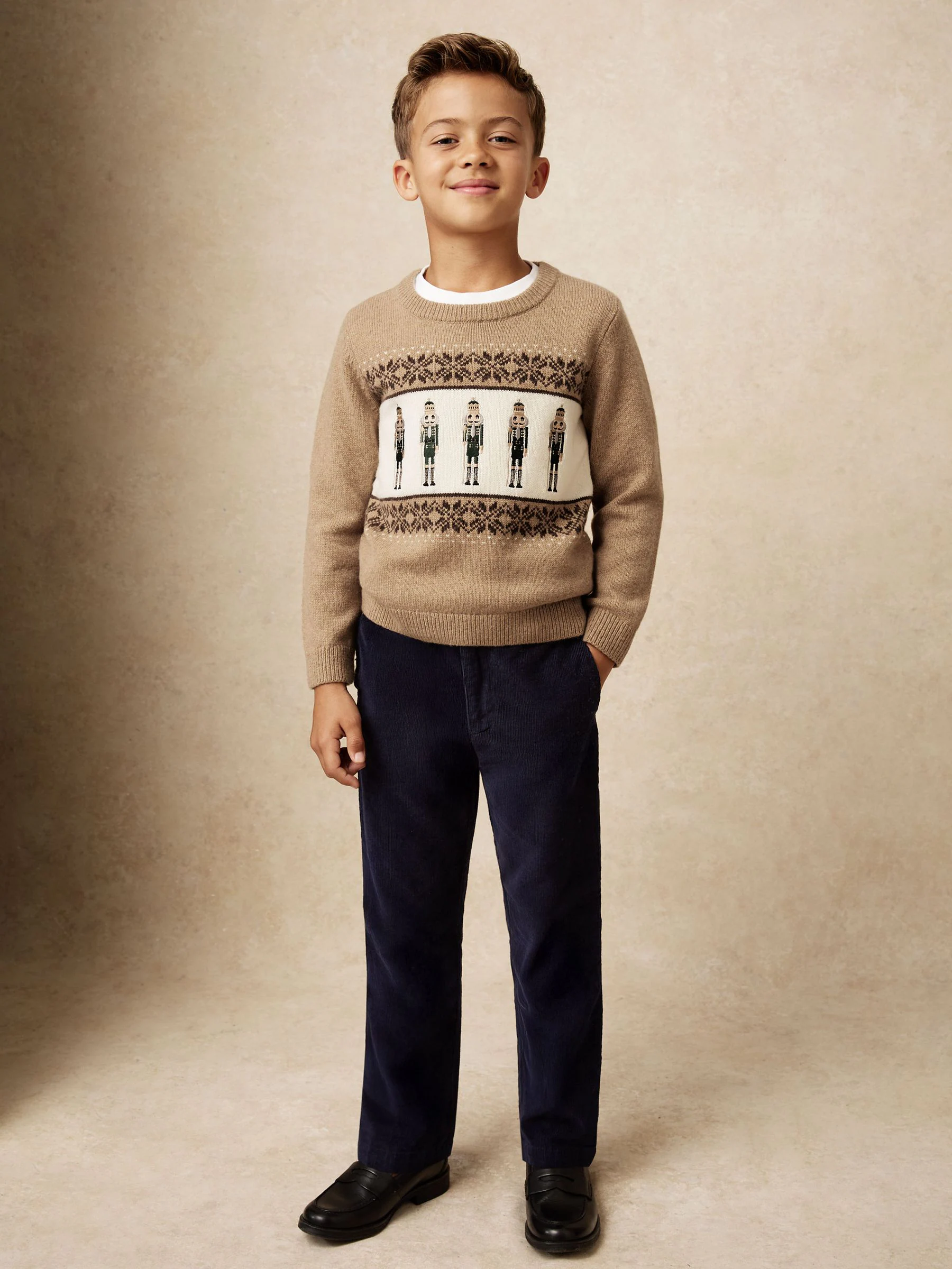 Reiss Laurence Nutcracker-Embroidered Jumper with Wool
