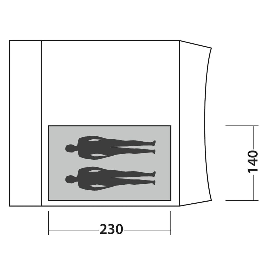 Easy Camp Wimberly Tent Slaapkamer, 2-Persoons, Grijs