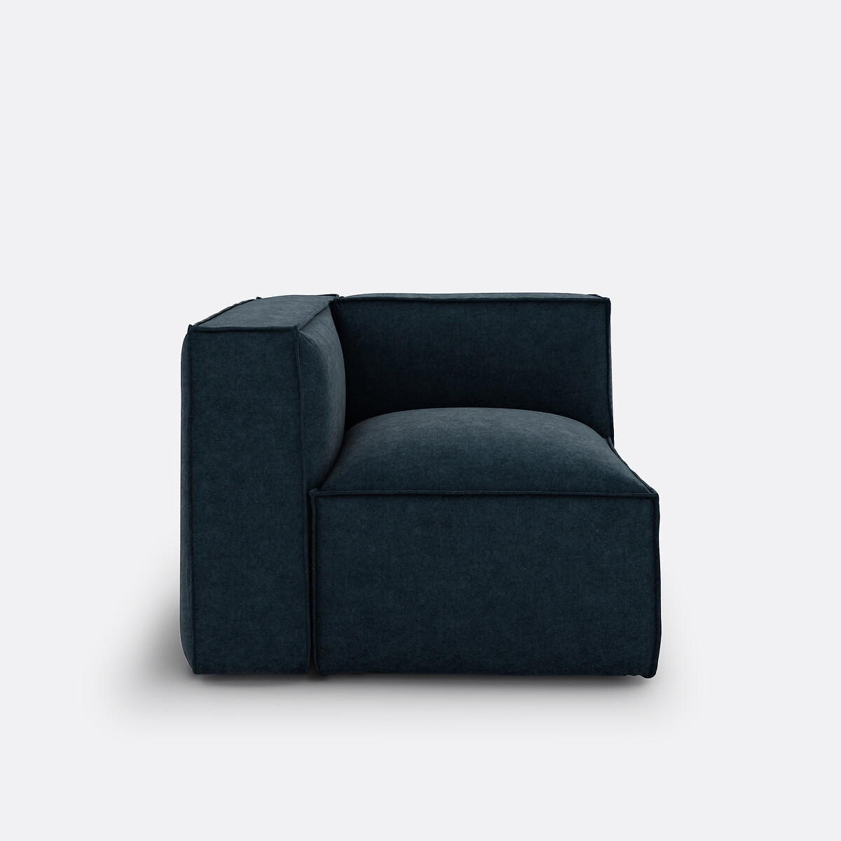 LA REDOUTE INTERIEURS<br>Sofá modular de canto em veludo texturizado, Seven