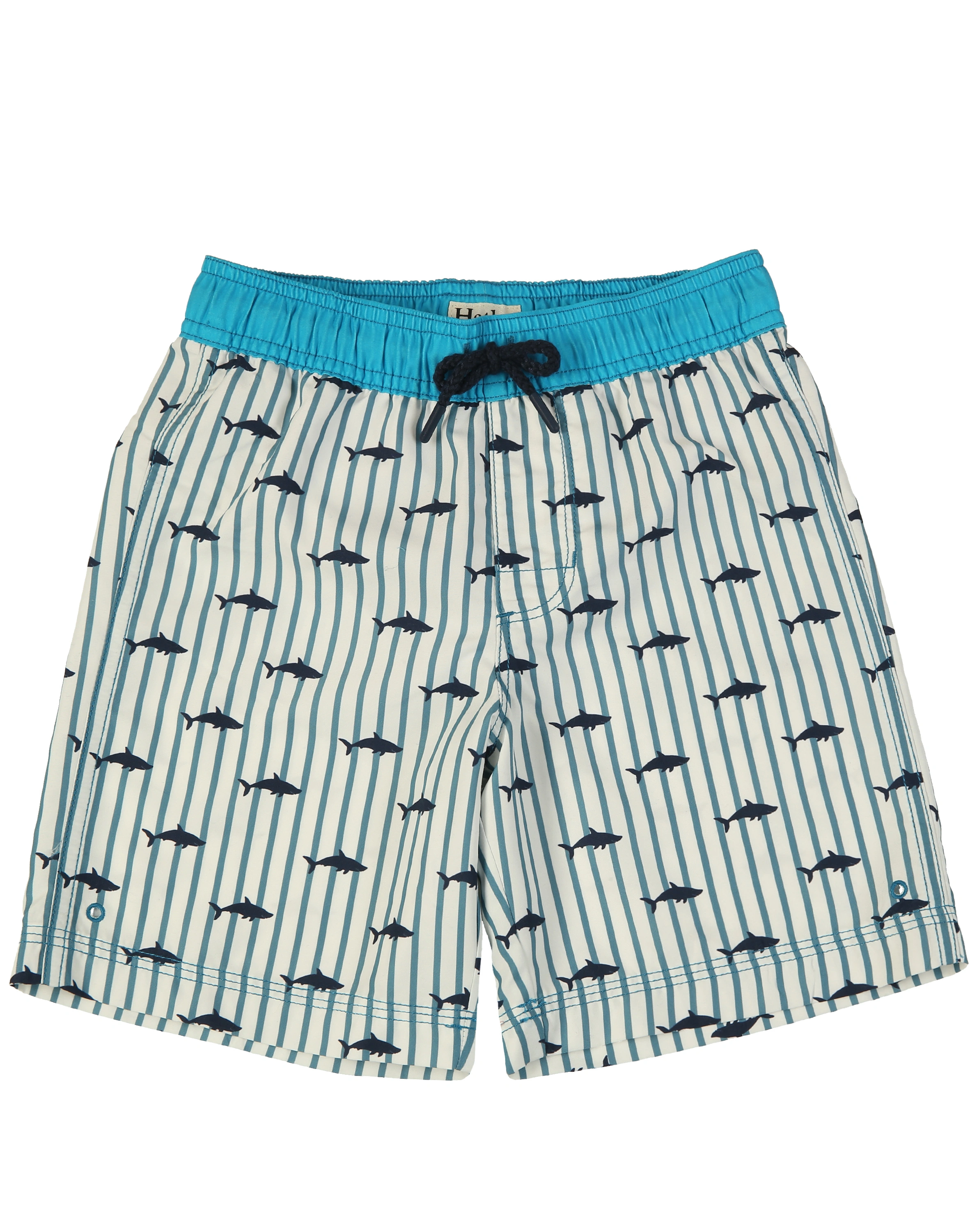Badeshorts SILHOUETTE SHARKS gestreift in blau