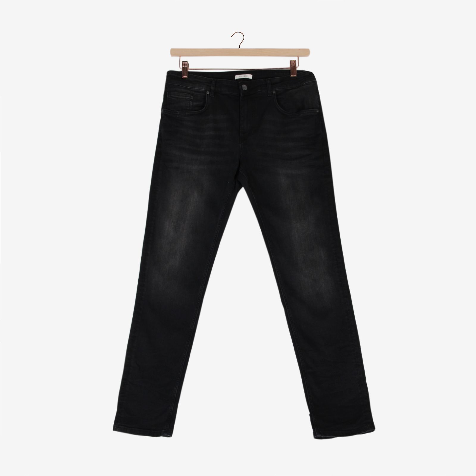 Phil Washed Black Regular Fit Jeans