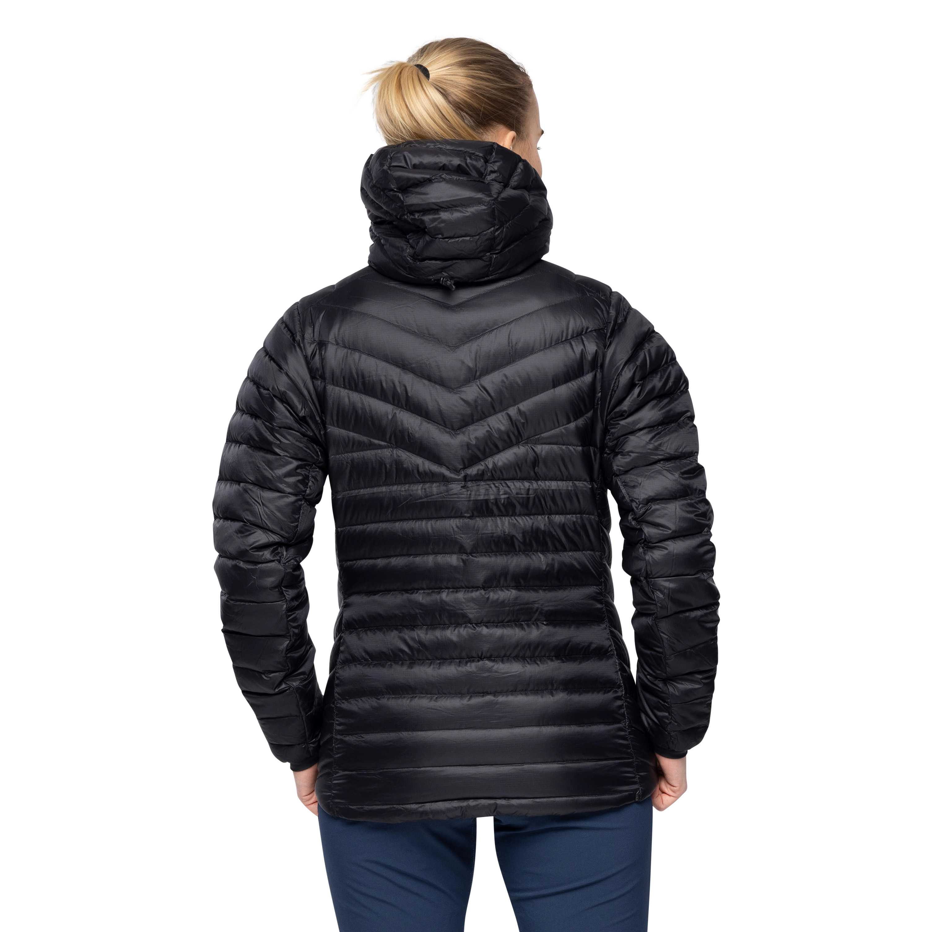 Rabot Light Down Jacket Hood Women Black