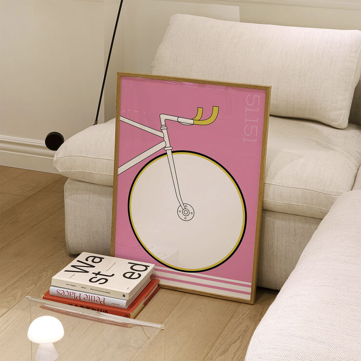 Poster & Frame Cikkel Copenhagen - Un Ora Pink Flerfarvet