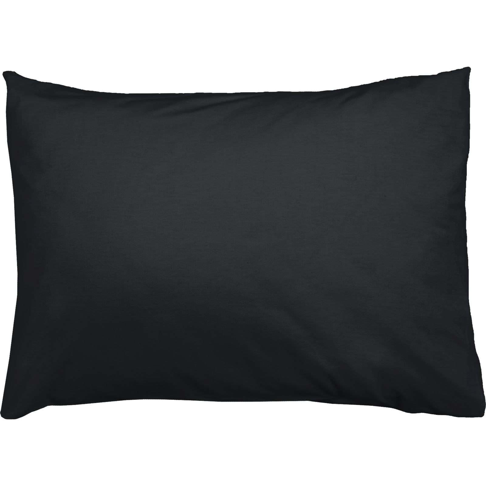 Bettwäsche Satin gestreifte Stickerei uni 160x210 Duvetbezug Nord, schwarz