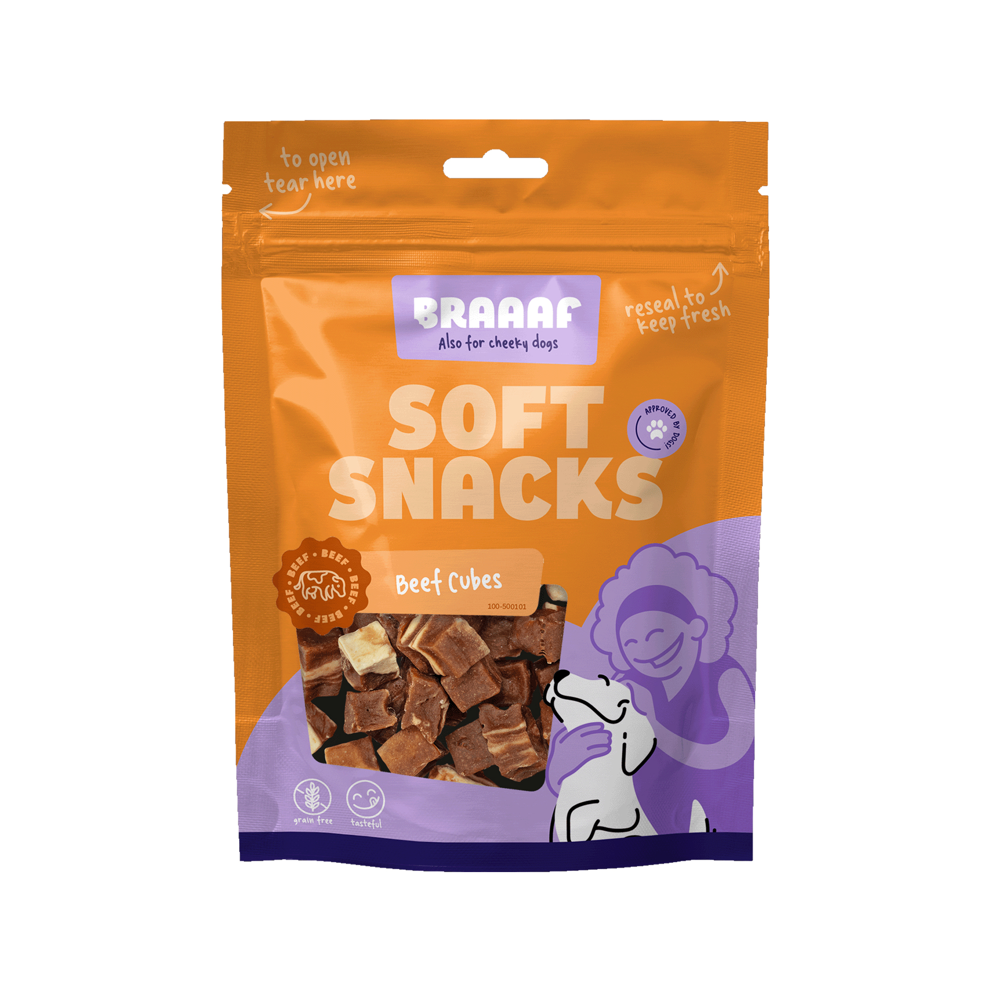 Braaaf Beef Steak Cubes - Rund en vis