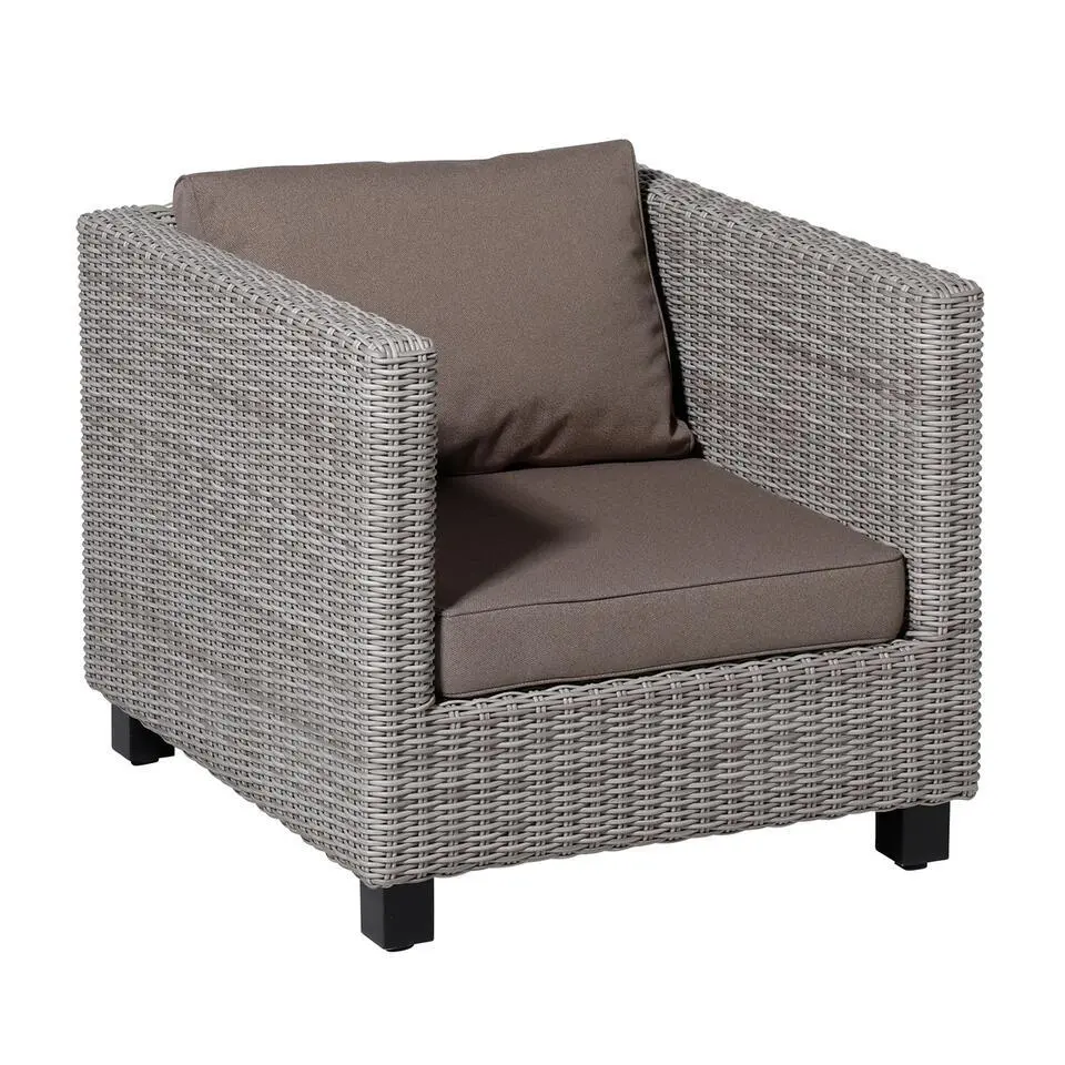 Madison - Lounge Profi-Line Zitkussen Manchester taupe - 73x73 cm - Set van 2