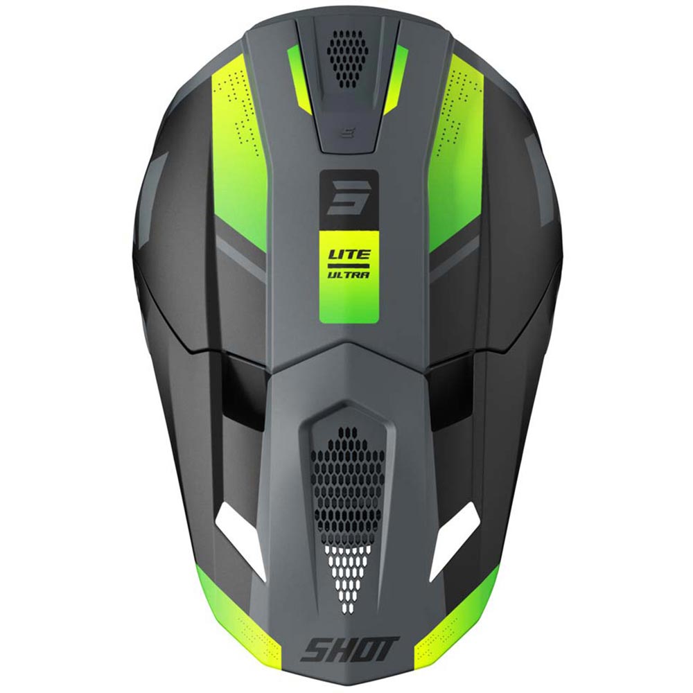 Shot - Casque Lite Ultra Noir / Gris / Jaune fluo / Vert / Mat