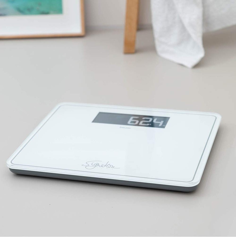 Beurer - GS 400 Bathroom Scale Glass ( White ) - 5 Year warranty
