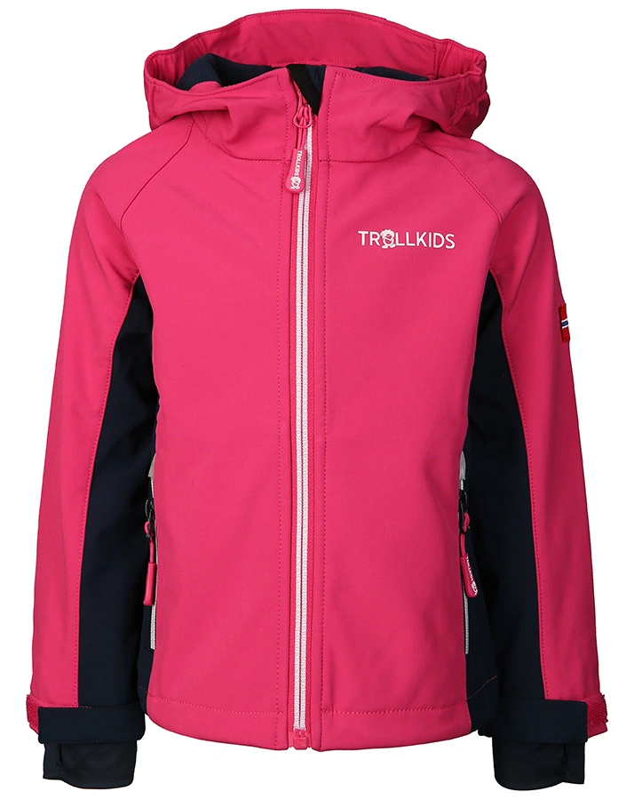 Softshell-Jacke GIRLS KRISTIANSAND in navy/pink