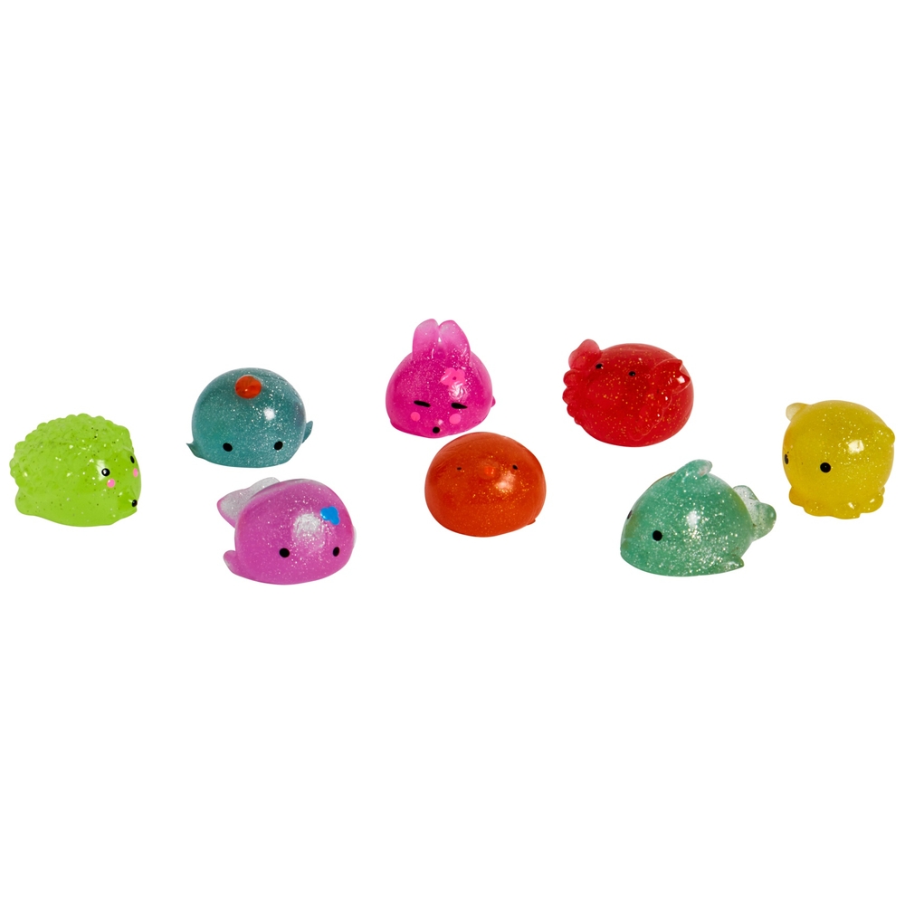 Spielzeugmania-Box – 8 XL Glitzer-Squishies