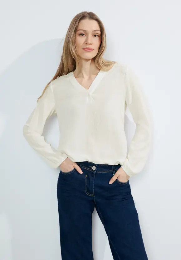 Struktur Bluse - vanilla white