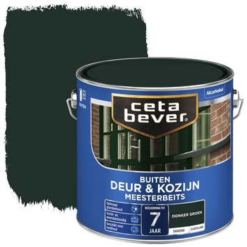 CetaBever Meesterbeits Deur & Kozijn zijdeglans dekkend donkergroen 2,5 liter