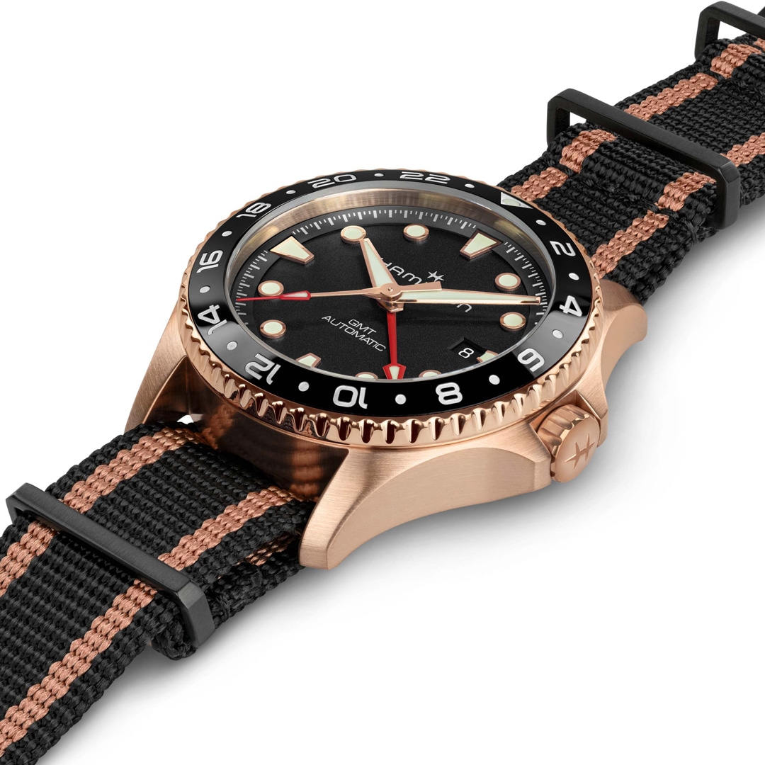 Hamilton Khaki Navy Scuba Auto GMT 43 Bronze