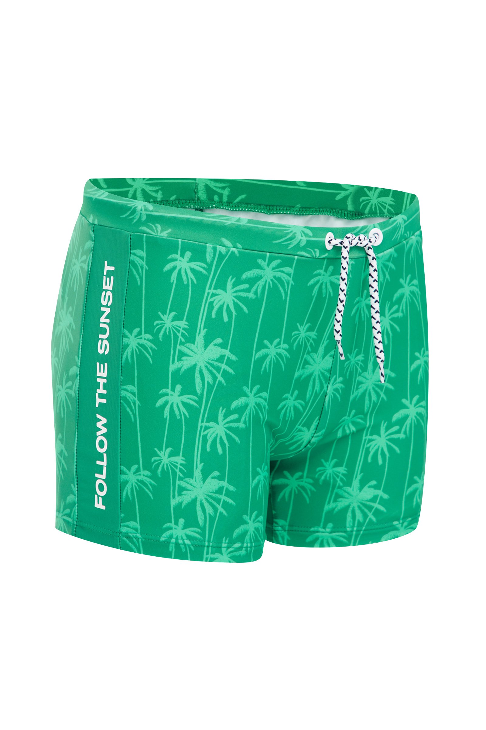 Jongens zwemtrunk met dessin WE Fashion Zeegroen