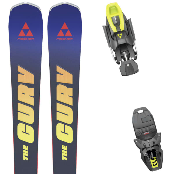 Pack ski FISCHER THE CURV GTX MT + RX 13 PR BLUE/RED/ORANGE